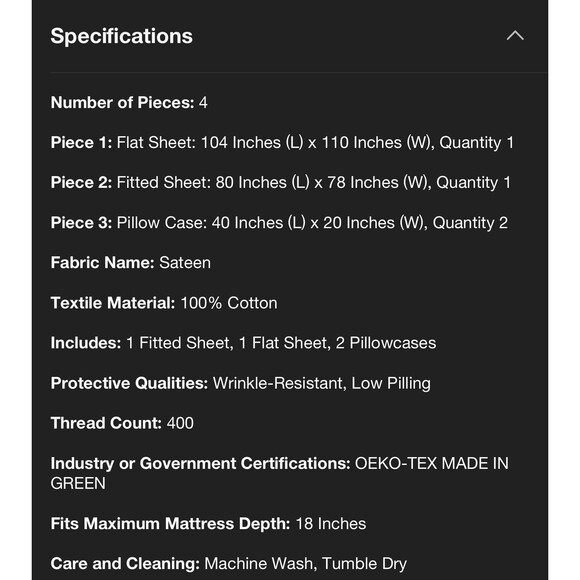 King 400 Thread Count Sheet Set Ivory Printed Dot with Red Scallop Hem Threshold - Picture 5 of 7